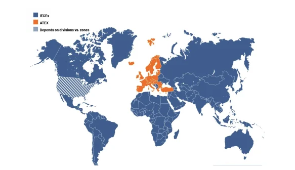 So sánh phạm vi áp dụng của ATEX và IECEx